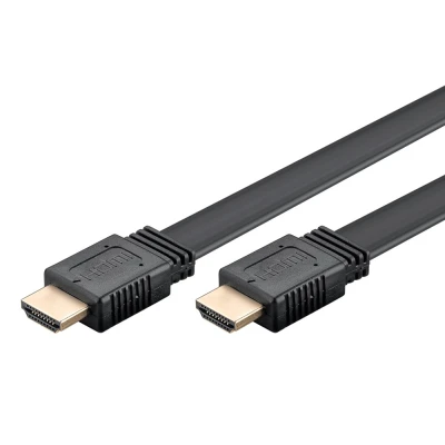 Καλώδιο GOOBAY HDMI 2.0 με Ethernet 61278, flat, 18Gbit/s, 4K, 1.5m, μαύρο Καλώδιο GOOBAY HDMI 2.0 με Ethernet 61278, flat, 18Gbit/s, 4K, 1.5m, μαύρο