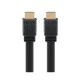 Καλώδιο GOOBAY HDMI 2.0 με Ethernet 61279, flat, 18Gbit/s, 4K, 2m, μαύρο