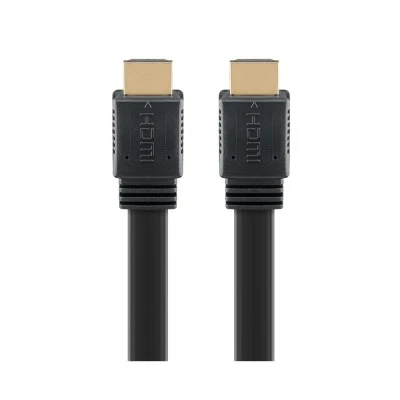 Καλώδιο GOOBAY HDMI 2.0 με Ethernet 61281, flat, 18Gbit/s, 4K, 5m, μαύρο