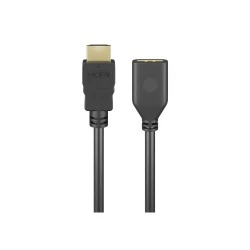 Καλώδιο GOOBAY προέκτασης HDMI 61310, Ethernet, 4K, 18Gbit/s, 3m, μαύρο