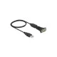 Αντάπτορας DELOCK 61506 USB σε RS-232 DB9 με καλώδιο USB 0.8m