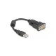 DELOCK καλώδιο USB σε RS-232 61549, 921.6Kbps, 0.25m, μαύρο