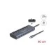 DELOCK USB-C hub 63410 με διακόπτες, 7x θυρών, 5Gbps, 20W, USB-C σύνδεση, μπλε