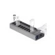  USB hub με διακόπτες DELOCK με 10x USB μεταφορά δεδομένων έως 5Gbps με LED ενδείξεις γκρι χρώμα