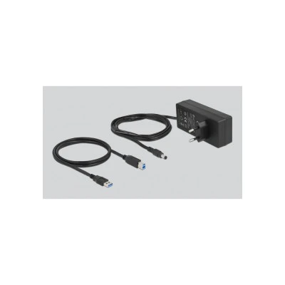 USB hub με διακόπτες DELOCK με 10x USB μεταφορά δεδομένων έως 5Gbps με LED ενδείξεις γκρι χρώμα