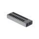  USB hub με διακόπτες DELOCK με 10x USB μεταφορά δεδομένων έως 5Gbps με LED ενδείξεις γκρι χρώμα