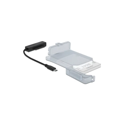 DELOCK αντάπτορας USB-C σε SATA 64084 με θήκη για 2.5" HDD/SSD, 6Gbps DELOCK αντάπτορας USB-C σε SATA 64084 με θήκη για 2.5" HDD/SSD, 6Gbps