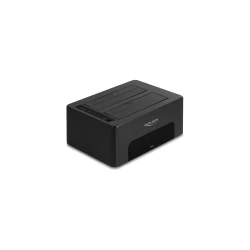 Docking station DELOCK clone/erase function με 2x θύρες SSD/HDD με ταχύτητα μεταφοράς έως 5Gb/s