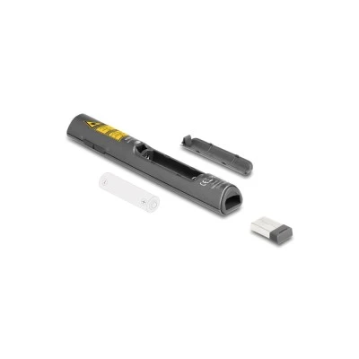 DELOCK τηλεχειριστήριο παρουσιάσεων 64250 με laser & πλήκτρα, 30m, γκρι DELOCK τηλεχειριστήριο παρουσιάσεων 64250 με laser & πλήκτρα, 30m, γκρι