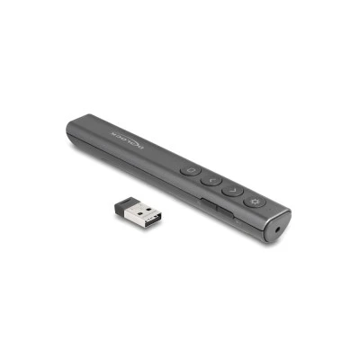 DELOCK τηλεχειριστήριο παρουσιάσεων 64250 με laser & πλήκτρα, 30m, γκρι DELOCK τηλεχειριστήριο παρουσιάσεων 64250 με laser & πλήκτρα, 30m, γκρι