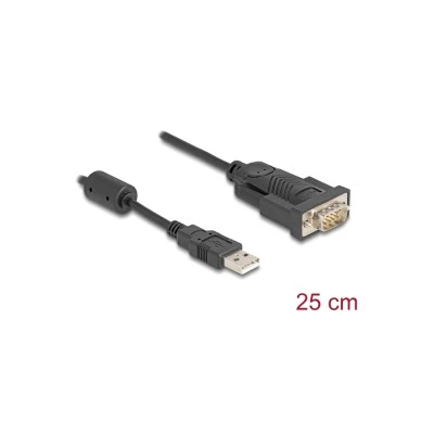 DELOCK αντάπορας USB σε RS-232 64276, 460.8Kbps, 0.25m, μαύρος DELOCK αντάπορας USB σε RS-232 64276, 460.8Kbps, 0.25m, μαύρος