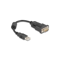 DELOCK αντάπορας USB σε RS-232 64276, 460.8Kbps, 0.25m, μαύρος DELOCK αντάπορας USB σε RS-232 64276, 460.8Kbps, 0.25m, μαύρος
