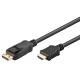 Καλώδιο Goobay DisplayPort σε HDMI 64836, 4K/30Hz, 2m, μαύρο