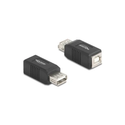 DELOCK αντάπτορας USB σε USB Type B 67203, 480Mbps, μαύρος