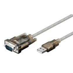 GOOBAY καλώδιο USB σε RS-232 68875, 1 Mbit/s, 1.5m, διάφανο GOOBAY καλώδιο USB σε RS-232 68875, 1 Mbit/s, 1.5m, διάφανο