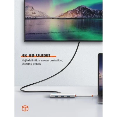 LDNIO docking station DS-25H, 5 θυρών, USB-C σύνδεση, 4K, 100W PD, μαύρο LDNIO docking station DS-25H, 5 θυρών, USB-C σύνδεση, 4K, 100W PD, μαύρο