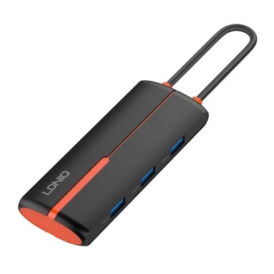 LDNIO docking station DS-25H, 5 θυρών, USB-C σύνδεση, 4K, 100W PD, μαύρο LDNIO docking station DS-25H, 5 θυρών, USB-C σύνδεση, 4K, 100W PD, μαύρο