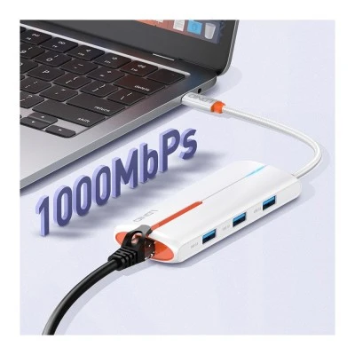 LDNIO docking station DS-26H, 6 θυρών, USB-C σύνδεση, 4K, 100W PD, λευκό LDNIO docking station DS-26H, 6 θυρών, USB-C σύνδεση, 4K, 100W PD, λευκό