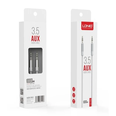 Καλώδιο ήχου 3.5mm LDNIO LS-Y02, AUX, 1m, λευκό