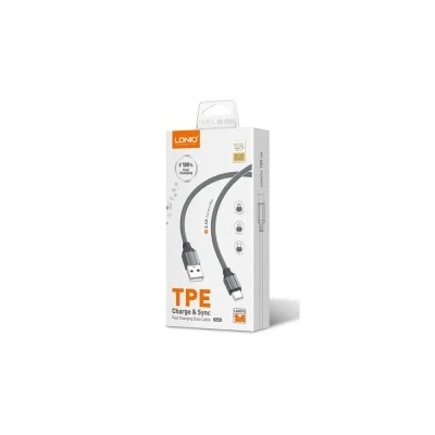 LDNIO καλώδιο Micro USB σε USB LS441, 2.4A, 1m, γκρι
