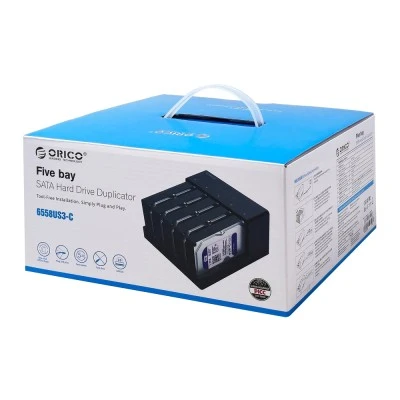 ORICO docking station για 2.5" ή 3.5" SATA HDD/SSD 6558US3-C, 5 θέσεων, 5Gbps, clone function, μαύρο ORICO docking station για 2.5" ή 3.5" SATA HDD/SSD 6558US3-C, 5 θέσεων, 5Gbps, clone function, μαύρο