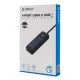 ORICO USB hub PW4U-C3, 4x θυρών, USB 3.0, 5Gbps, USB-C σύνδεση, μαύρο ORICO USB hub PW4U-C3, 4x θυρών, USB 3.0, 5Gbps, USB-C σύνδεση, μαύρο
