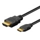 Καλώδιο GOOBAY mini HDMI σε HDMI 74081 με Ethernet, 4K/60Hz, 18 Gbps, 1m, μαύρο Καλώδιο GOOBAY mini HDMI σε HDMI 74081 με Ethernet, 4K/60Hz, 18 Gbps, 1m, μαύρο