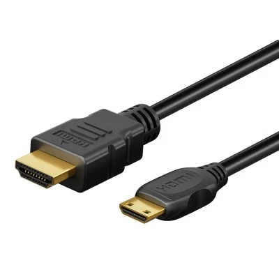 Καλώδιο GOOBAY mini HDMI σε HDMI 74087 με Ethernet, 4K/60Hz, 18 Gbps, 3m, μαύρο