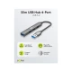 GOOBAY USB hub 74456, 4x θυρών, USB 3.2, 5Gbps, USB σύνδεση, γκρι