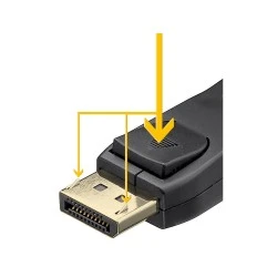 Καλώδιο Goobay DisplayPort 74759, VESA Certified, 16K/60Hz, 80 Gbps, 1m, μαύρο