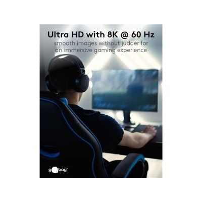 Καλώδιο Goobay DisplayPort 74778, VESA Certified, 8K/60Hz, 32.4 Gbps, 2m, μαύρο Καλώδιο Goobay DisplayPort 74778, VESA Certified, 8K/60Hz, 32.4 Gbps, 2m, μαύρο