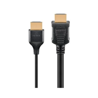 Καλώδιο GOOBAY HDMI 75294 με Ethernet, slim, 4K/60Hz, 18 Gbps, 2m, μαύρο Καλώδιο GOOBAY HDMI 75294 με Ethernet, slim, 4K/60Hz, 18 Gbps, 2m, μαύρο
