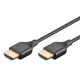Καλώδιο GOOBAY HDMI 75295 με Ethernet, slim, 4K/60Hz, 18 Gbps, 3m, μαύρο