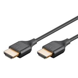 Καλώδιο GOOBAY HDMI 75296 με Ethernet, slim, 4K/60Hz, 18 Gbps, 5m, μαύρο Καλώδιο GOOBAY HDMI 75296 με Ethernet, slim, 4K/60Hz, 18 Gbps, 5m, μαύρο