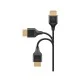 Καλώδιο GOOBAY HDMI 75296 με Ethernet, slim, 4K/60Hz, 18 Gbps, 5m, μαύρο