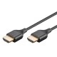 Καλώδιο GOOBAY HDMI 75296 με Ethernet, slim, 4K/60Hz, 18 Gbps, 5m, μαύρο