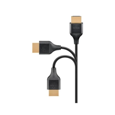 Καλώδιο GOOBAY HDMI 75298 με Ethernet, slim, 8K/60Hz, 48 Gbps, 1m, μαύρο