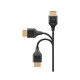 Καλώδιο GOOBAY HDMI 75298 με Ethernet, slim, 8K/60Hz, 48 Gbps, 1m, μαύρο