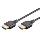 Καλώδιο GOOBAY HDMI 75298 με Ethernet, slim, 8K/60Hz, 48 Gbps, 1m, μαύρο