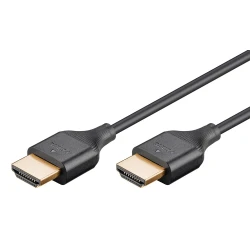 Καλώδιο GOOBAY HDMI 75299 με Ethernet, slim, 8K/60Hz, 48 Gbps, 2m, μαύρο Καλώδιο GOOBAY HDMI 75299 με Ethernet, slim, 8K/60Hz, 48 Gbps, 2m, μαύρο