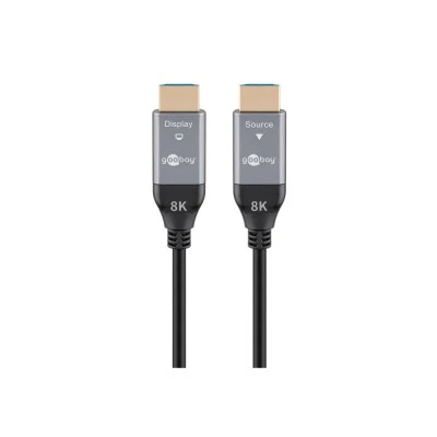 Καλώδιο GOOBAY HDMI 2.1 76277 με Ethernet, 8K/60Hz, 48 Gbps, 40m, μαύρο