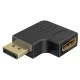 Αντάπτορας GOOBAY DisplayPort 77132, 8K/144Hz, γωνιακός, μαύρος Αντάπτορας GOOBAY DisplayPort 77132, 8K/144Hz, γωνιακός, μαύρος