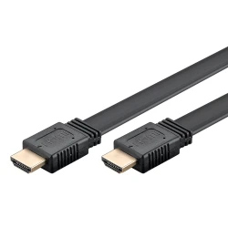 Καλώδιο GOOBAY HDMI 77133 με Ethernet, flat, 8K/60Hz, 48 Gbps, 1m, μαύρο Καλώδιο GOOBAY HDMI 77133 με Ethernet, flat, 8K/60Hz, 48 Gbps, 1m, μαύρο