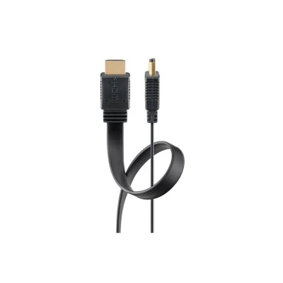 Καλώδιο GOOBAY HDMI 77134 με Ethernet, flat, 8K/60Hz, 48 Gbps, 1.5m, μαύρο Καλώδιο GOOBAY HDMI 77134 με Ethernet, flat, 8K/60Hz, 48 Gbps, 1.5m, μαύρο