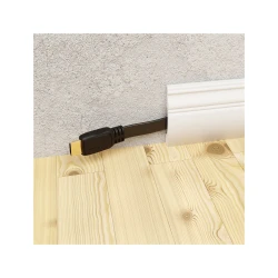Καλώδιο GOOBAY HDMI 77135 με Ethernet, flat, 8K/60Hz, 48 Gbps, 2m, μαύρο