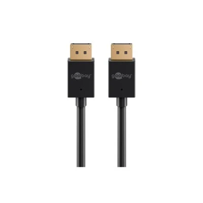 Καλώδιο Goobay DisplayPort 77443, 8K/120Hz, 40 Gbps, 2m, μαύρο Καλώδιο Goobay DisplayPort 77443, 8K/120Hz, 40 Gbps, 2m, μαύρο