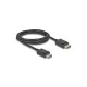 Καλώδιο DELOCK DisplayPort 2.1 80493 8K/60Hz 4K/120Hz 40 Gbps, 2m, μαύρο