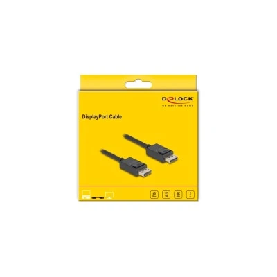 Καλώδιο DELOCK DisplayPort 2.1 80493 8K/60Hz 4K/120Hz 40 Gbps, 2m, μαύρο