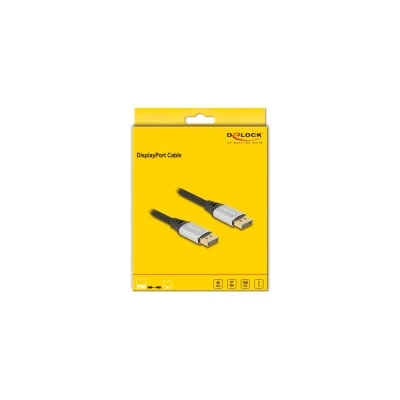 Καλώδιο DELOCK DisplayPort 2.1 80634, 16K/60Hz, 40 Gbps, 2m, μαύρο