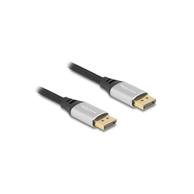 Καλώδιο DELOCK DisplayPort 2.1 80634, 16K/60Hz, 40 Gbps, 2m, μαύρο